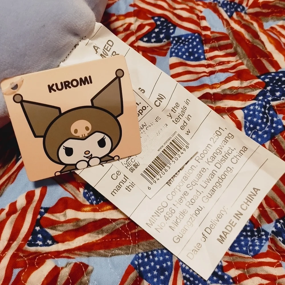 2 piece NWT SANRIO KUROMI Plush Pillow and top